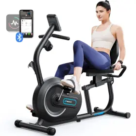 Merach 975471962741 Recumbent Exercise Bike For Home With Smart Bluetooth And Exclusive App Conne