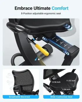 Merach 976326381281 Recumbent Exercise Bike High-end For Home Light Comme #3