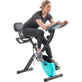 Merax 197793047104 Adjustable Folding Exercise Bike Green