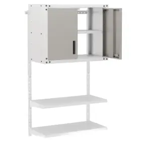 Metal Wall Cabinet Lock 197867886721 With And 3 Adjustable Shelves