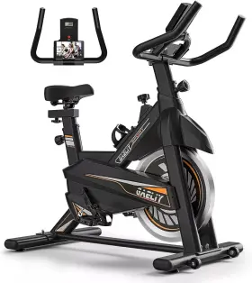 Mgdyss 710638862665 Exercise Bike-stationary Indoor Cycling Bike - Black/orange