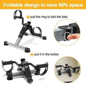 Momoda 670046493052 Pedal Exerciser Desk Exercise Bike Leg And Arm Recovery With Lcd Monitor #3