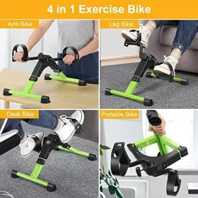 Momoda 670046493106 Pedal Exerciser Desk Exercise Bike Leg And Arm With Lcd Monitor Foldable #3