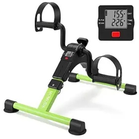 Momoda 670046493106 Pedal Exerciser Desk Exercise Bike Leg And Arm With Lcd Monitor Foldable