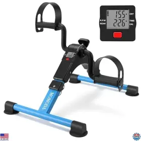 B07dyhwyhc Momoda Foldable Under Desk Pedal Exerciser Mini Bike For Legs/arms With Lcd Display