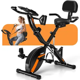 Mosuny 716151638206 Exercise Bike 5-in-1 Stationary With 10db Super-silent Folding Exercis