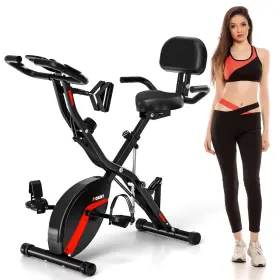 Mosuny 716151638237 Exercise Bike 5-in-1 Stationary With 10db Super-silent Folding Exercis