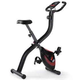 1012604 Naipo Folding Exercise Bike Recumbent Stationary With Lcd Monitor And Phone Holder