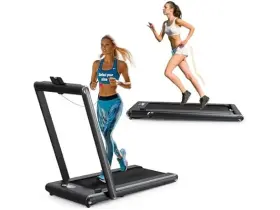 Naysaye 789049642784 2 In 1 Foldable Treadmill Led Black Z-tr With Bar