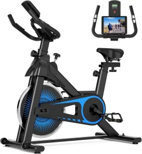 Naysaye 789049643187 Exercise Bike Adjustable Stationary For Home Heart Rhythm Monitor Ind