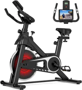 Naysaye 789049643194 Exercise Bike Adjustable Stationary For Home Heart Rhythm Monitor Ind