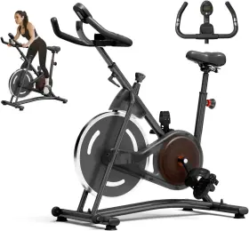 Naysaye 789049643446 Exercise Bike Adjustable Stationary Bikes With Smartphone Mount Professiona