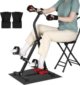 Nidreamce 313099346394 Adjustable Pedal Exerciser Bike For Seniors Hand Arm Leg And Knee Therapy New Usa