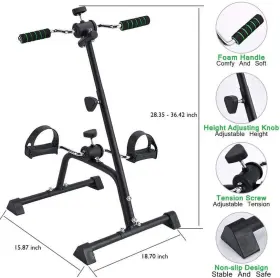 Nisdokr 075966377169 Pedal Exerciser Bike Hand Arm Leg And Knee Peddler Adjustable Fitness Equipme #2