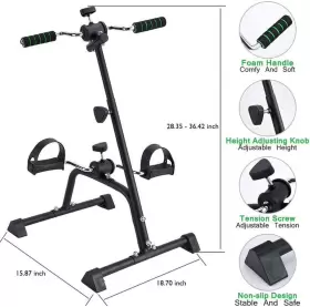 Sxz-001 Nisdokr Pedal Exerciser Bike Hand Arm Leg And Knee Peddler Adjustable Fitness Equipment #2