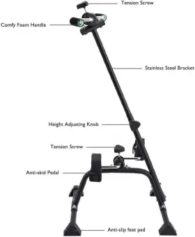 Sxz-001 Nisdokr Pedal Exerciser Bike Hand Arm Leg And Knee Peddler Adjustable Fitness Equipment #3