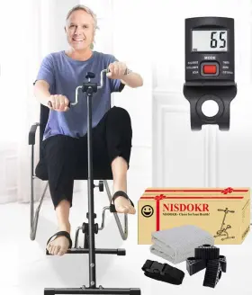 Sxz-008 Nisdokr Pedal Exerciser Bike Hand Arm Leg And Knee Peddler Adjustable Fitness Equipme