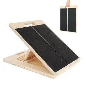 Oizenhio 754138418045 Portable Slant Board For Calf Stretching Squats Stretcher Physical Thera