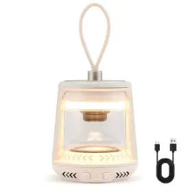 Outdoor Waterproof Camping Lantern Speaker 197867886332 With 3 Led Light Colors - Color Whit