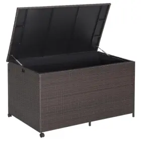 Liner-133 Outdoor Wicker Storage Box Zippered Liner- 473512411802 With Gallon - Color Brown Size