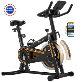 Ow-630 Owlsky Exercise Bike Magnetic Resistance 300 Lbs Capacity Adjustable Seat Tablet Holder