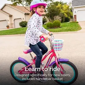 S1681f Pacific Cycle Inc. Jasmine Kids Bike With Training Wheels 16-inch Boys And Pink Bicycle #2