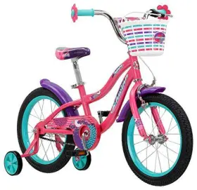 S1681f Pacific Cycle Inc. Jasmine Kids Bike With Training Wheels 16-inch Boys And Pink Bicycle