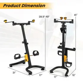 Pedal Exerciser Adjustable Handgrip Seniors-yellow - Color Yel 197867704001 With For #3