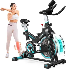 Pooboo 313093732728 Magnetic Resistance Indoor Cycling Bike Belt Drive Exercise