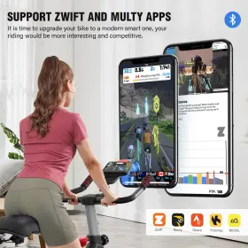 D61602 Pooboo 744110406986 Indoor Cycling Bike Exercise Bluetooth Stationary Heavy-duty Fl #2