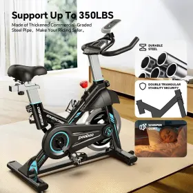 D518 Pooboo Indoor Stationary Exercise Bikes Home Cardio Workout Bicycle Machine Cycling #3