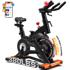 D57601 Pooboo Commercial Exercise Bike Stationary Fitness Workout Fullbody Indoor