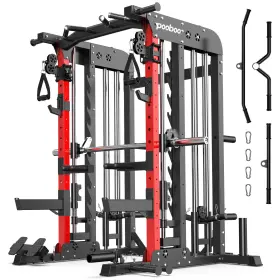 P43-1 Pooboo Multifunctional Home Gym System Workout Station Strength Training Weight Stacks #3
