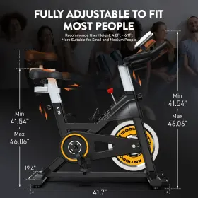 Po-180 Pooboo Home Exercise Bicycle Indoor Bike Cycling Cardio Adjustable Gym Workout Fitness #3