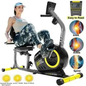 Po58 Pooboo Recumbent Exercise Bike With Magnetic Resistance 380 Lb Capacity