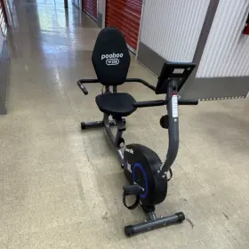 Pooboo W258 Recumbent Exercise Bike Adjustable Seat Calorie Monitor Black