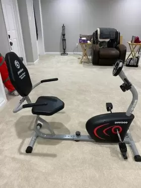 W26803 Pooboo Recumbent Indoor Cycling Workout Stationary Exercise Cardio Bike #3
