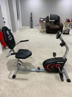 W26803 Pooboo Recumbent Indoor Cycling Workout Stationary Exercise Cardio Bike
