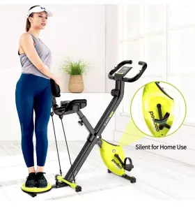 X-630-po Pooboo Indoor Exercise Bike Magnetic Resistance Cardio Cycling Machine Stationary #2
