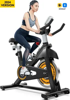 X428-77007 Pooboo Indoor Cycling Bike Cardio Workout Magnetic Fitness Stationary Exercise Hot