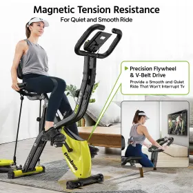 X630m3 Pooboo 4in1 Folding Exercise Bike Indoor Cycling Stationary Magnetic X Gym #2