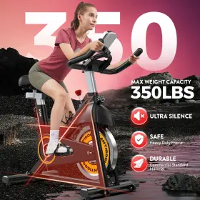 Z-180m1 Pooboo Indoor Cardio Workout Bike Stationary Cycling Fitness Home Exercise #3