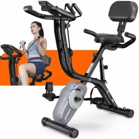 Zi-294 Pooboo 3-in-1 Exercise Bike Folding Magnetic Stationary Bikes Workout New