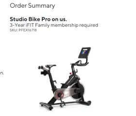 16718 Proform Studio Bike Pfex #2