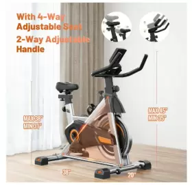 Eb707 Psos Home Gym Exercise Bike Indoor Cycling Stationary Bicycle Cardio Workout #3