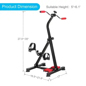 Reaqer 631851923202 Pedal Exerciser Bike Hand Arm Leg And Knee Stroke Recovery Equipment F #2