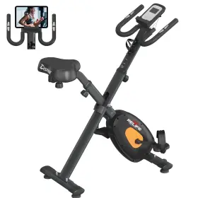 Relife 756804158880 Exercise Bike With Fitness App Foldable Stationary For Home Gym