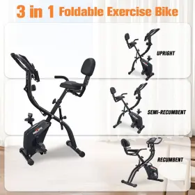 Eb501 Relife Indoor Exercise Bike 3 In 1 Stationary Cycling Bicycle Cardio Fitness #2