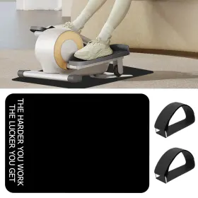 Yd0023-us Ridroid Non-slip Workout Mat For Under Desk Ellipticals Exercise Ellipse Leg
