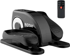 Smeb002-b Rotai Under Desk Elliptical Machine For Seniors Rehab Electric Seated Leg Black